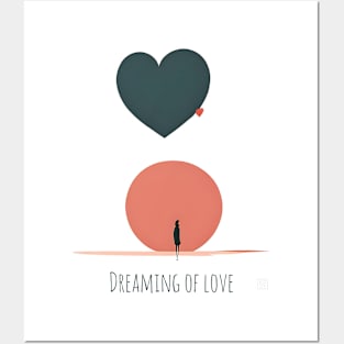 [AI Art] Dreaming of love, Minimal Art Style Posters and Art